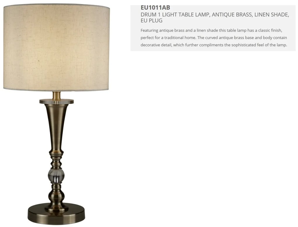 Veioza / Lampa de masa clasica design elegant Oscar EU1011AB SRT