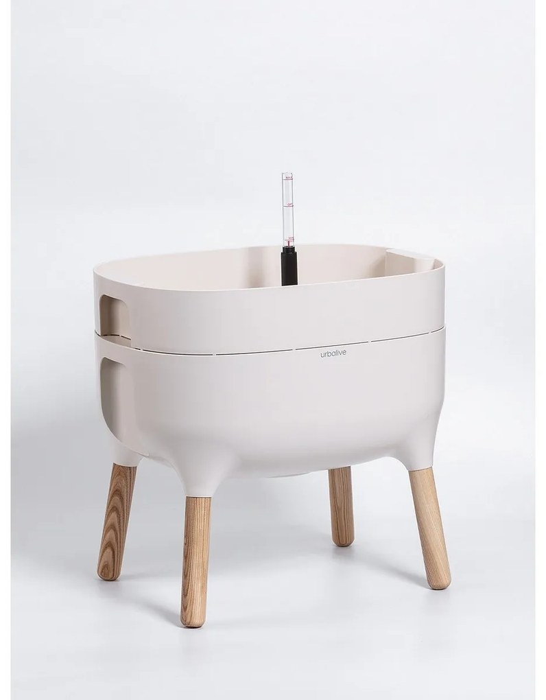 Recipient scund de cultivare Plastia Urbalive, crem