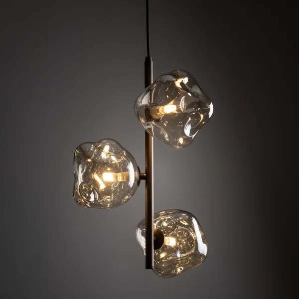 Brilagi - Lustră suspendată pe cablu VULCANO 3xG9/8W/230V bronz/bej fumuriu