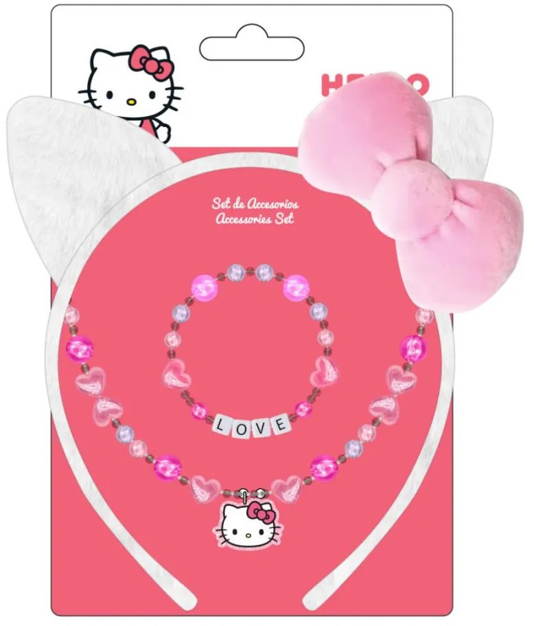Hello Kitty Sweet set de bijuterii și bentiță