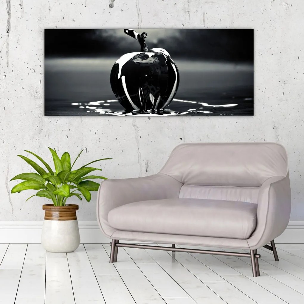 Tablou cu mărul negru (120x50 cm)