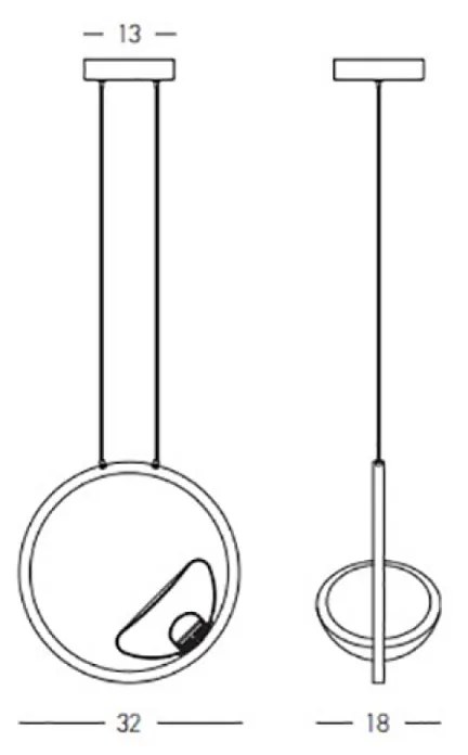 Suspensie  23028 Zambelis LED, Auriu, Grecia