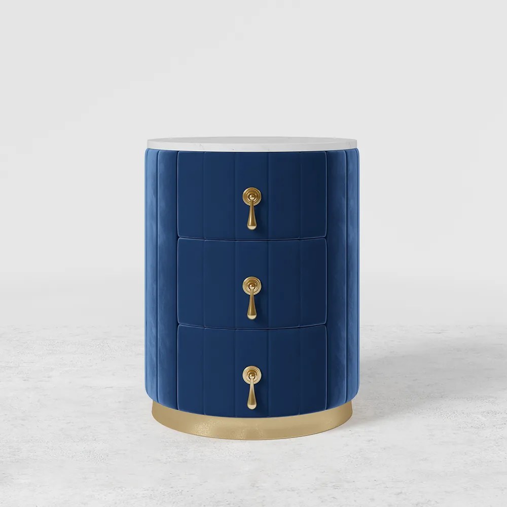 Noptiera modernă DEPRIMO 41489 în culoarea albastră - un accesoriu elegant pentru dormitor by Deprimo