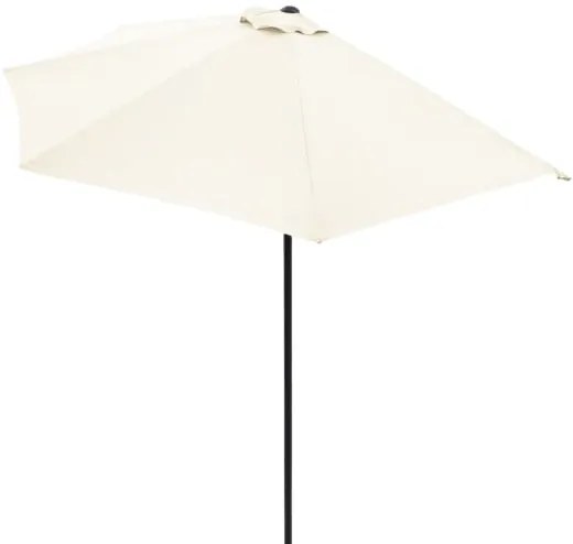 Deuba Umbrelă de soare semicirculară de grădină - crem