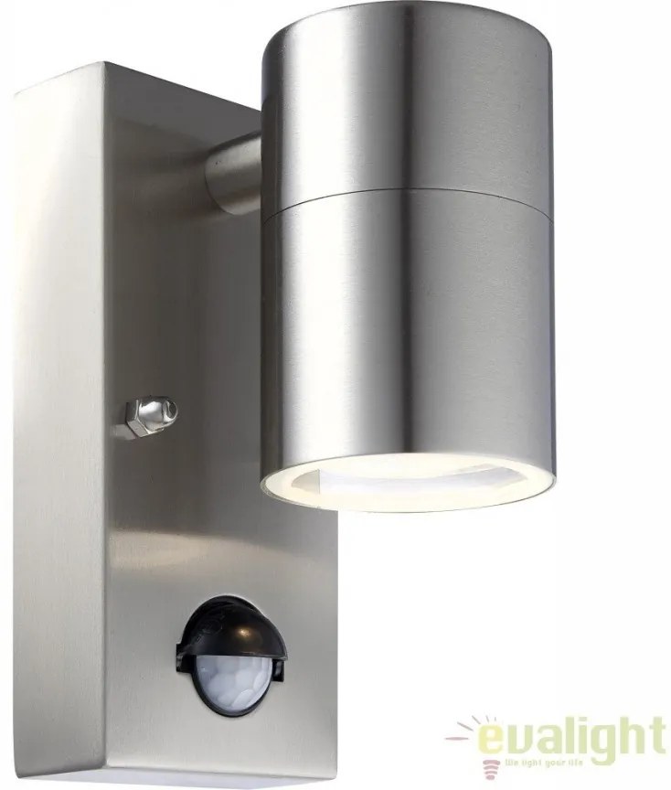 Aplica de perete exterior LED din otel inoxidabil cu protectie IP44 cu senzor de miscare STYLE 3201SL GL