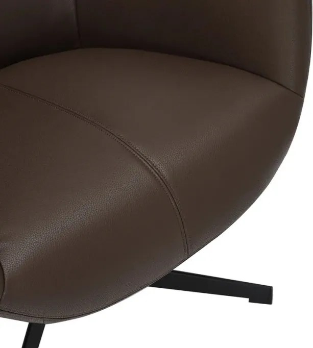 Fotoliu pivotant VOGUE piele sintetica maro