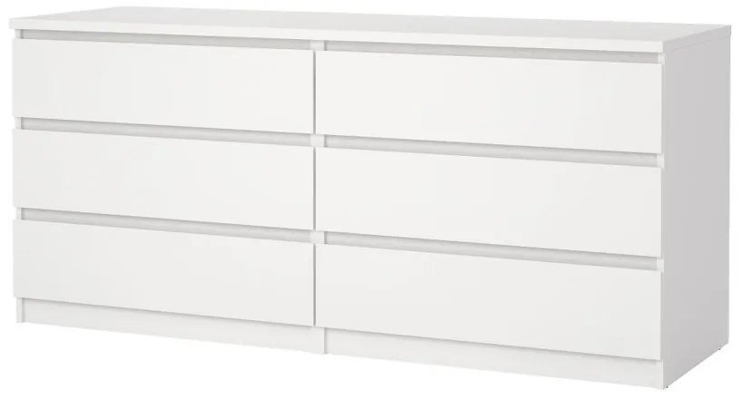 Comodă Simplicity 154 x 50 x 70 cm, alb lucios