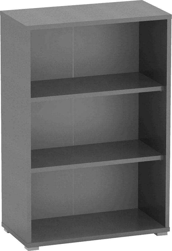 Biblioteca RIOMA NEW TYP 04, gri grafit, PAL melaminat, 75x38x112 cm