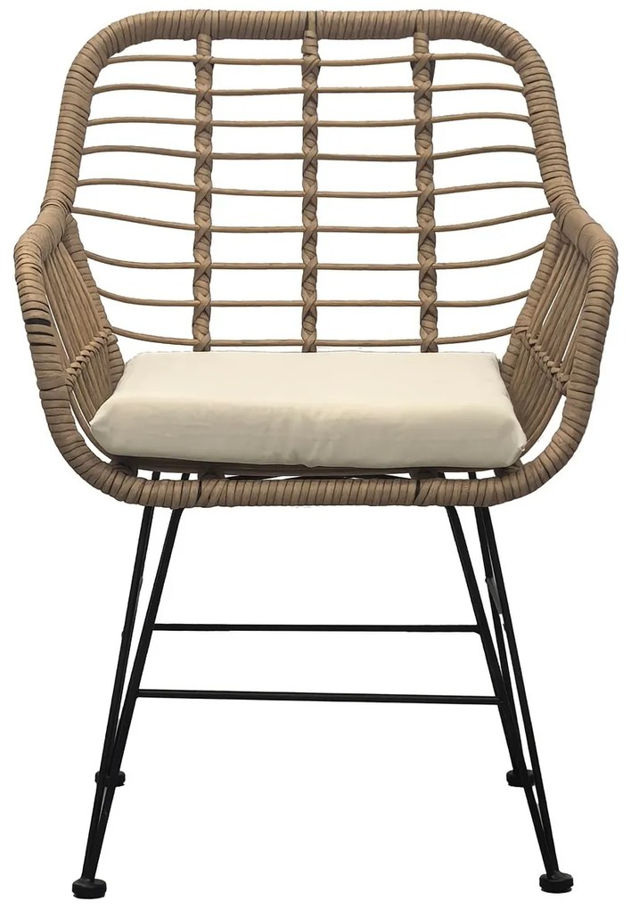 Autronic Set de grădină 1+2, metal, polyrattan,natural, AZ-F1208 NAT