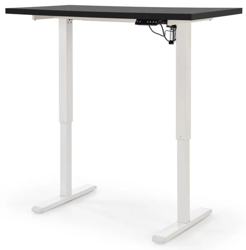 Masa de birou cu functie de reglare a inaltimii B54 negru/alb L120 cm