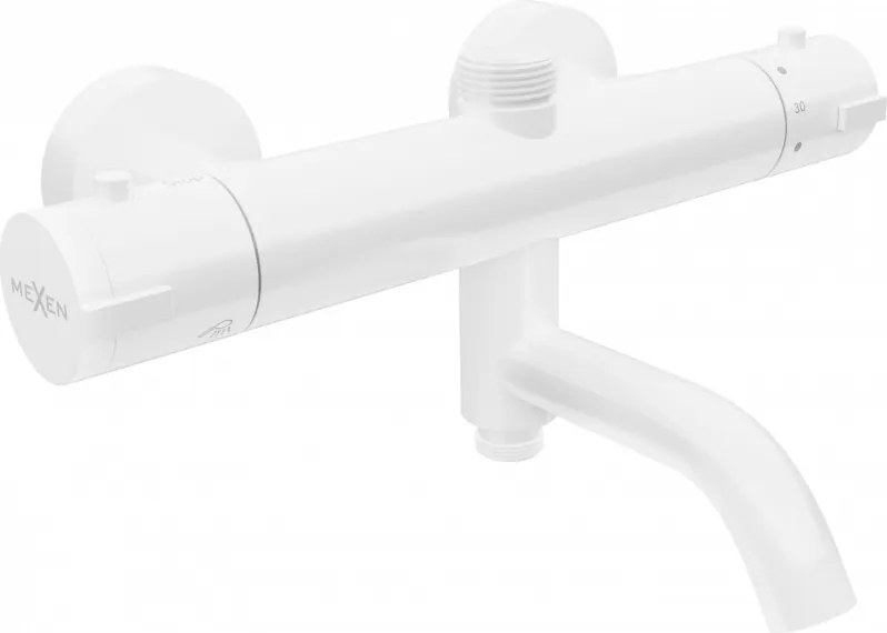 Mexen Kai baterie termostatică pentru cadă-duș, albă - 77900-20