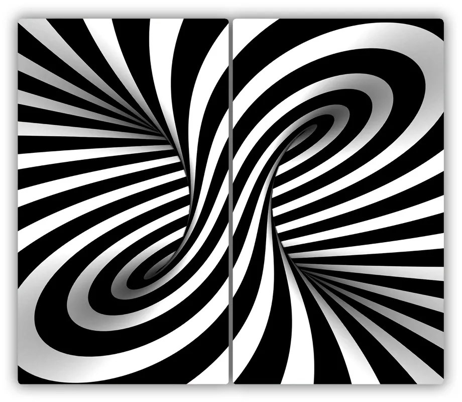 Tocator din sticla vortex abstractizare