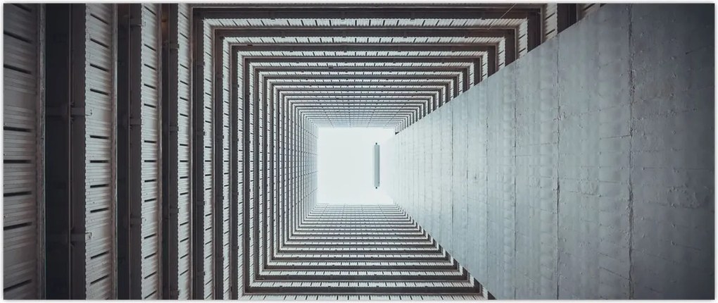 Tablou - Vedere din interiorul clădirii (120x50 cm)