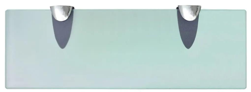 Rafturi suspendate, 2 buc., 30 x 10 cm, sticla, 8 mm 2, Transparent, 30 x 10 cm