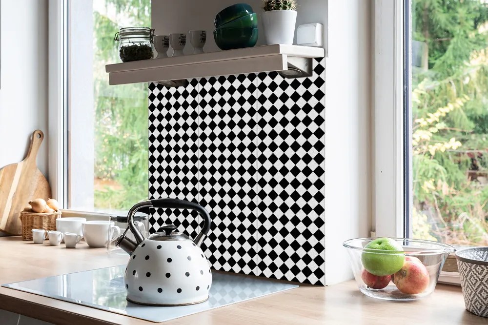 Panouri de vinil PVC Tabla de șah diagonală