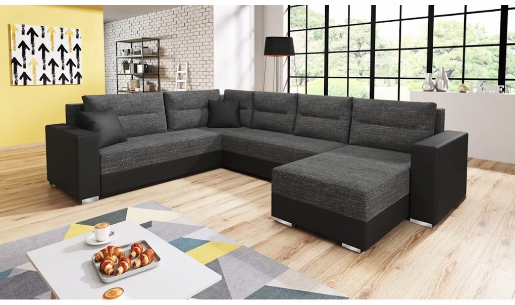 Supermobel Set canapea în formă de U GERD, 314x90x217, berlin 02/madryt 1100