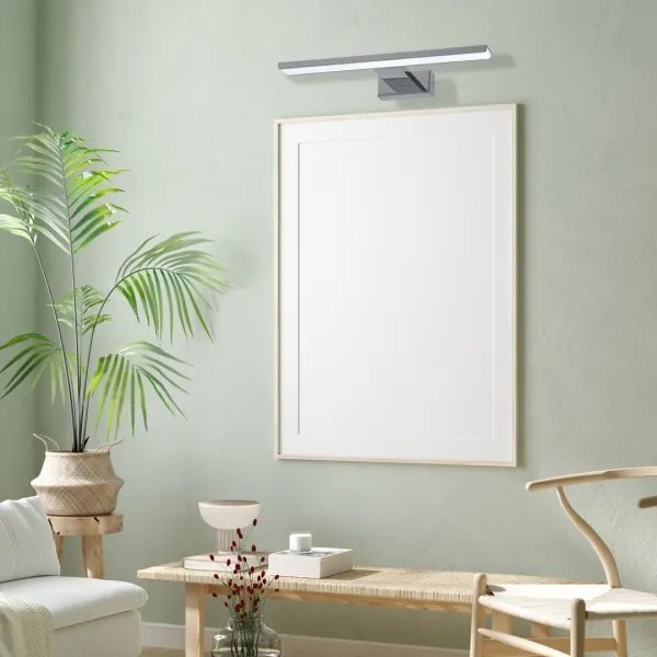 Aplica LED de perete pentru baie SHINE, 7W/230V, 30 cm, IP44, crom lucios