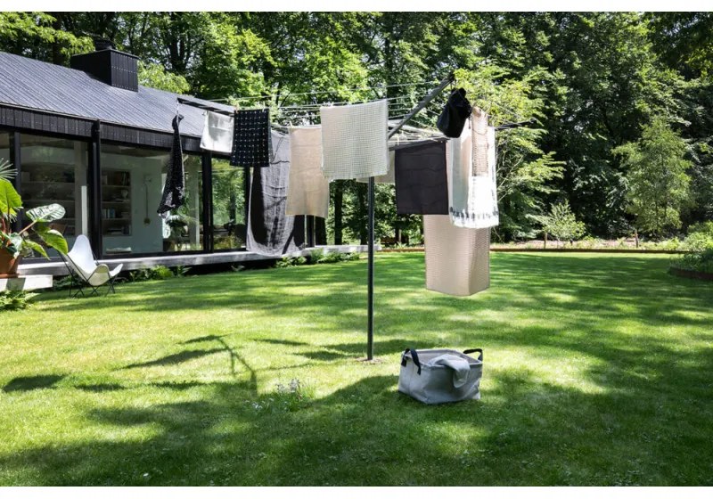 Uscator de rufe pentru exterior Brabantia TopSpinner 90300260, 40 m, Tepusa din metal pentru infigere, Rezistent la coroziune, Inox