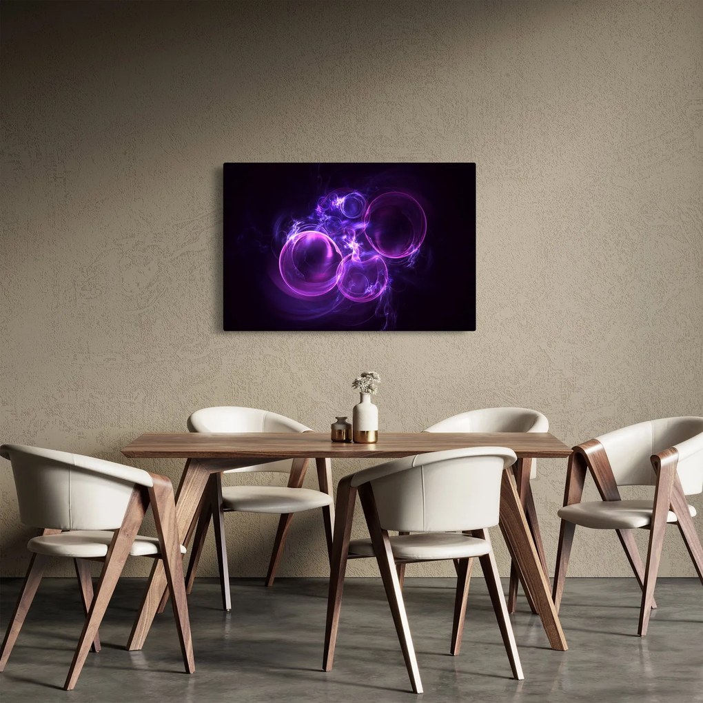 Tablou abstract cu bulbuci (90x60 cm)