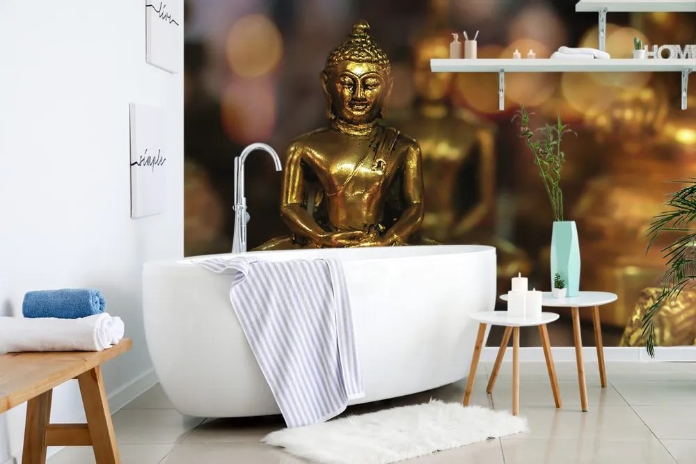 Tapet Buddha cu fundal abstract