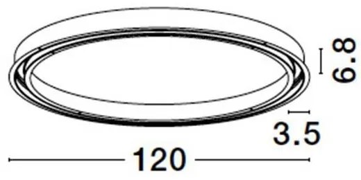 Sistem circular sina magnetica incastrabila Breda, React 120cm