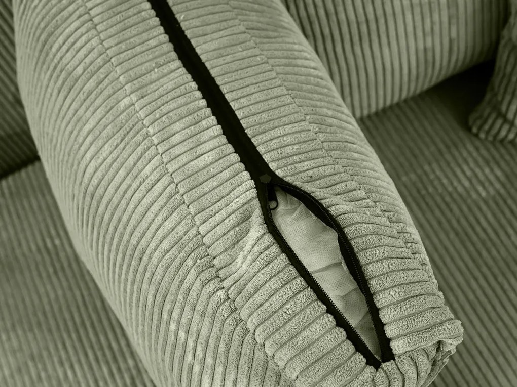 Canapea colt extensibila SMART COSARO menta, cu colt bilateral + 2 perne CADOU