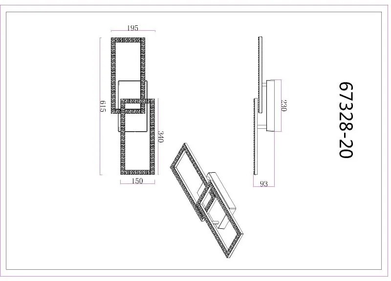 Plafoniera LED moderna SAPENA