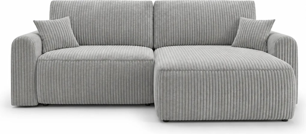 Coltar extensibil reversibil NORDEN TILIA 250x140 cm, gri deschis