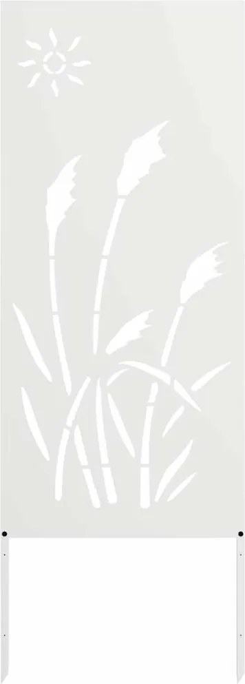vidaXL Ecran de intimitate pentru grădină Traforaj Alb 50 x 140 cm