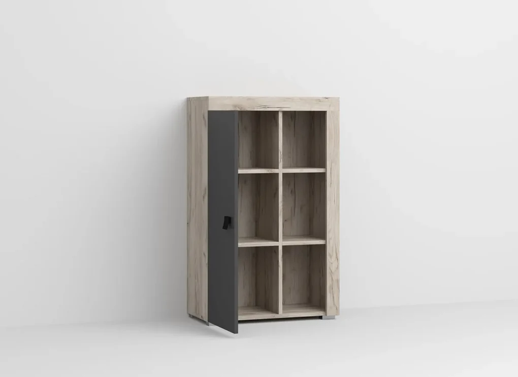 Set Mobilier Living Gri cu Stejar Henry-C01