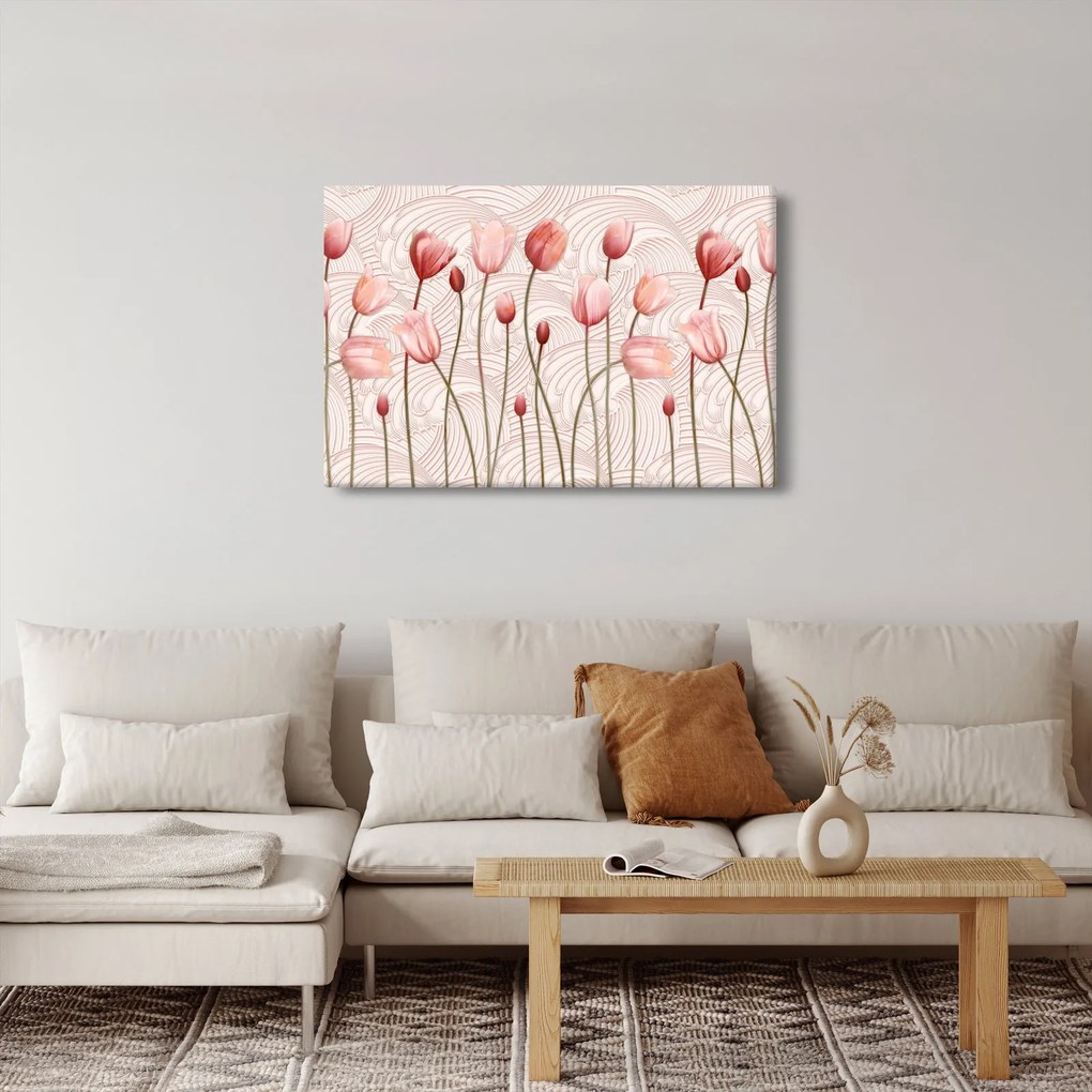 Tablou - Lalele roz (90x60 cm)
