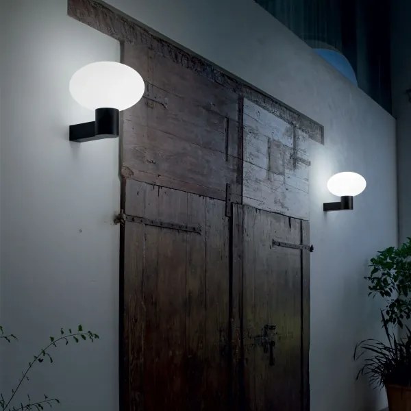 Ideal Lux - Lampă de perete pentru exterior CLIO 1xE27/42W/230V IP44 neagră