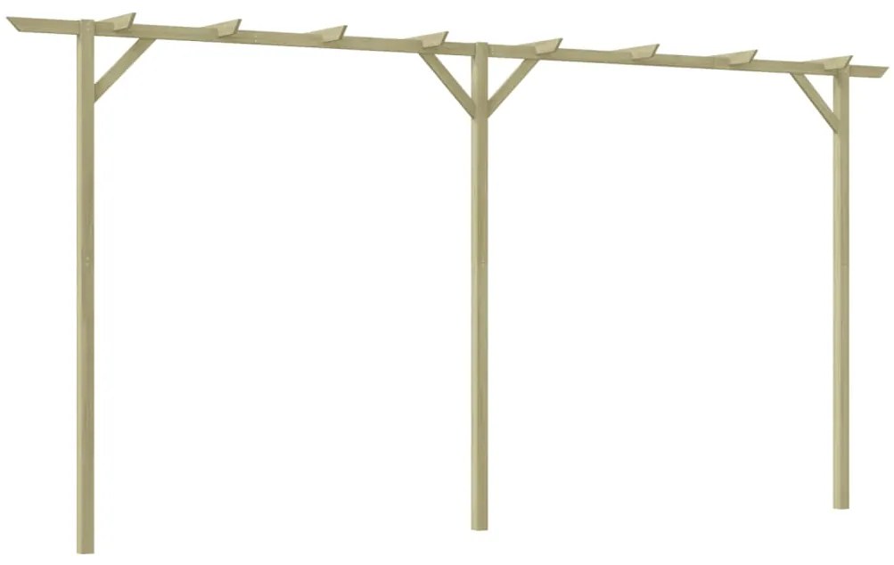 Pergola de gradina, 400 x 40 x 205 cm, lemn