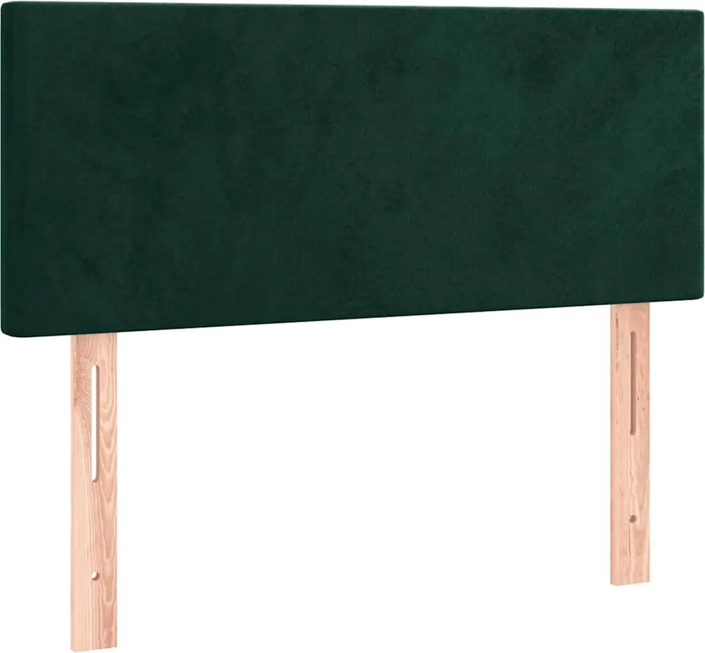vidaXL Tăblie de pat, verde închis, 80x5x78/88 cm, catifea