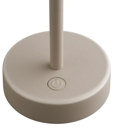 Nordlux - Lampă de birou LED reîncărcabilă, cu reglaj al intensității ELLEN LED/2,8W/3,7V IP44 bej