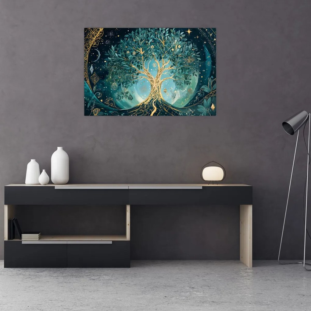 Tablou – Arborele vieții în univers (90x60 cm)
