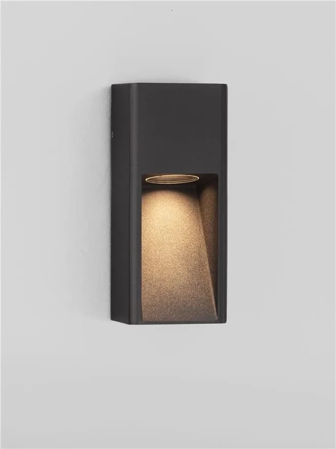 Spot aplicat perete exterior IP65 MAZU negru