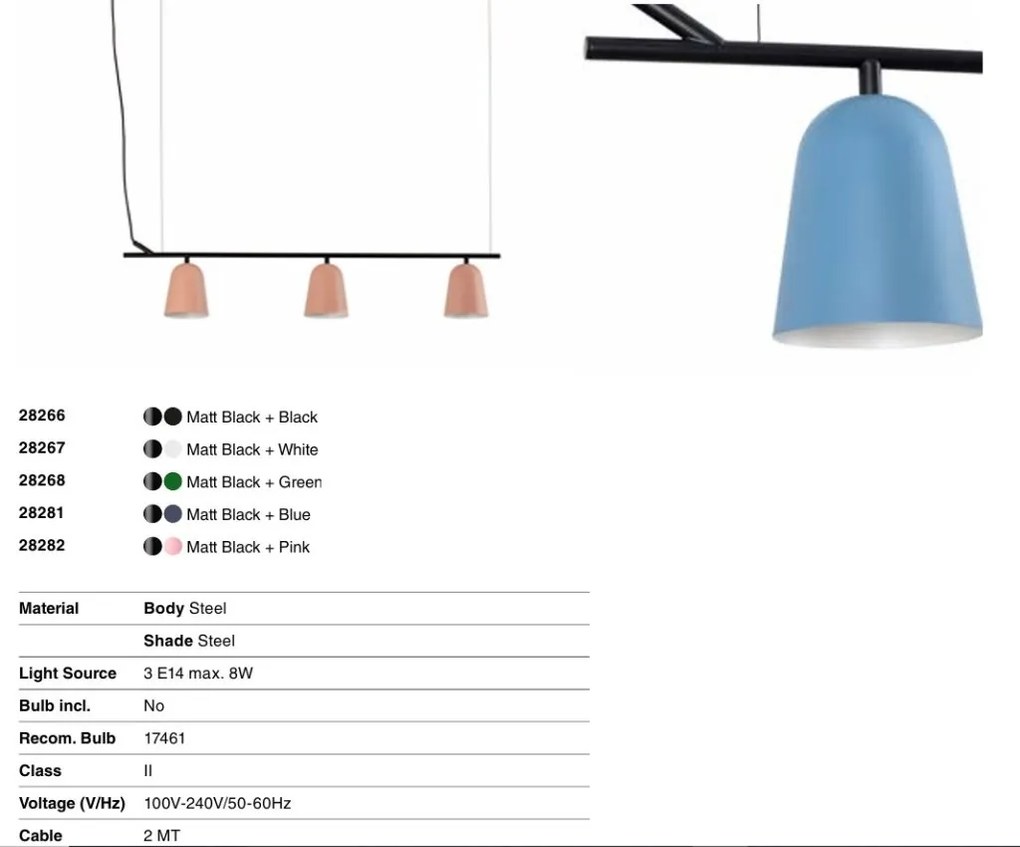 Lustra suspendata design modern Studio alb