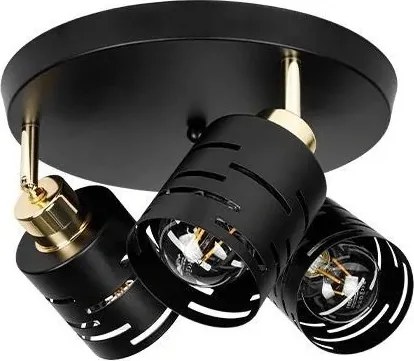 Spot ELEN 3xE27/35W/230V negru/auriu