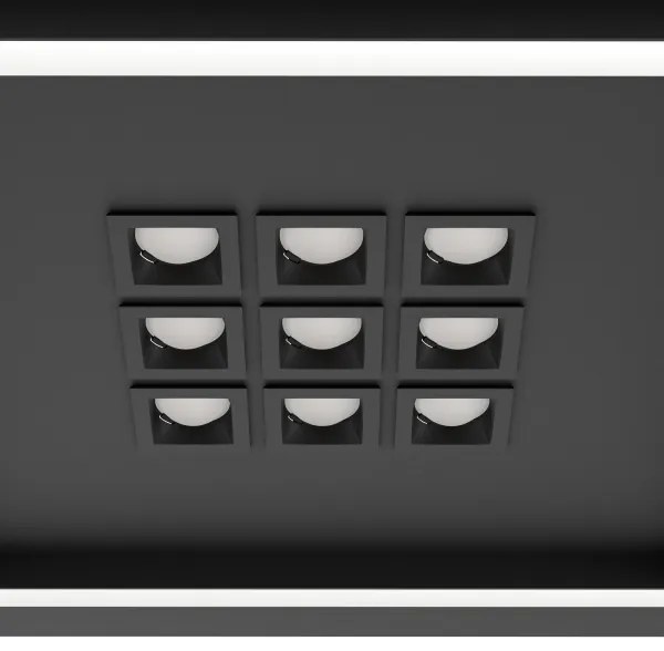 Plafonieră LED dimabilă Eglo 901192 BALAZOTE LED/21,4W/230V negru + telecomandă