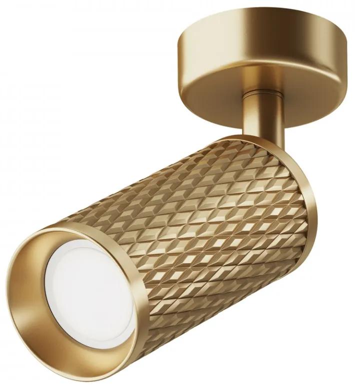 Spot aplicat modern auriu cu un bec din aluminiu Maytoni Focus Design
