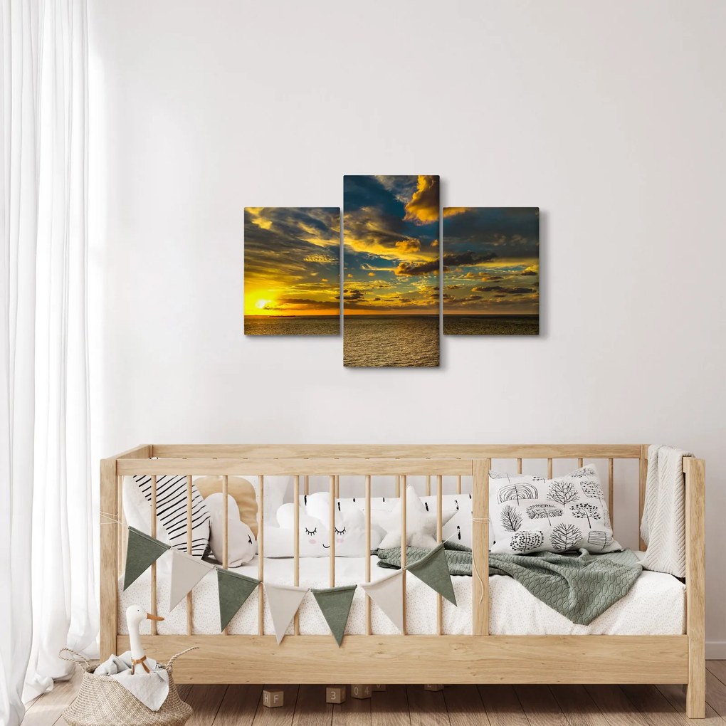Apus de soare la mare (90x60 cm)