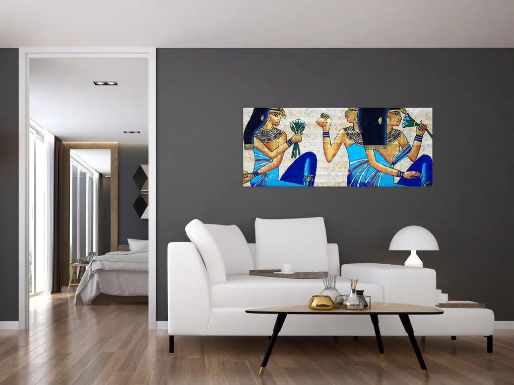 Tablou - Picturi egiptene (120x50 cm)