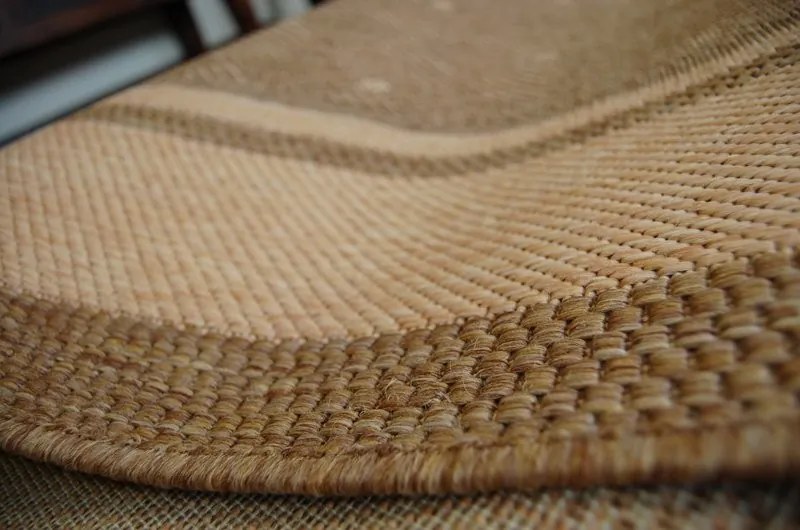Covor sisal Floorlux 20077 coffee si mais