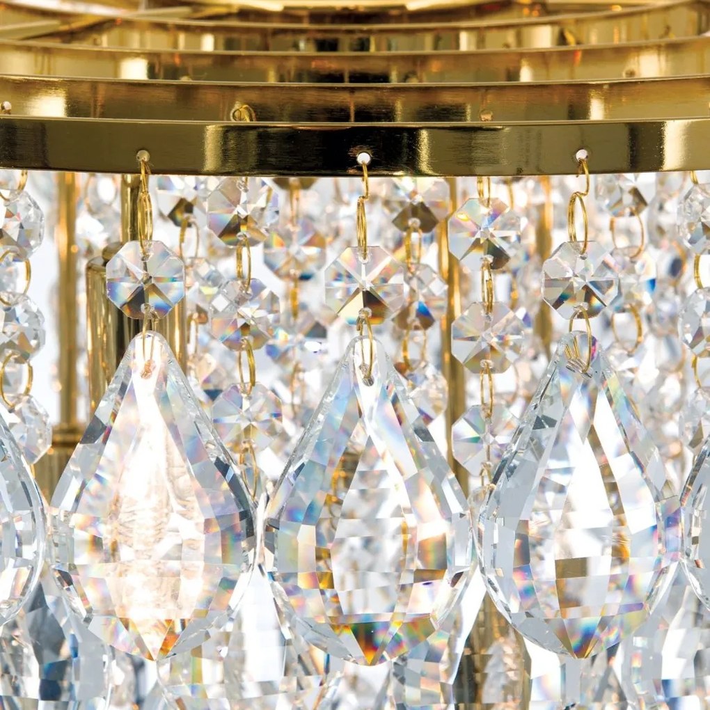 Lustra suspendata cristal K9 design elegant CELESTE D-45 auriu