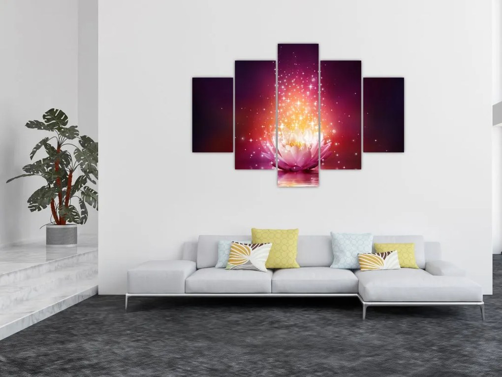 Tablou cu floare de lotus (150x105 cm)