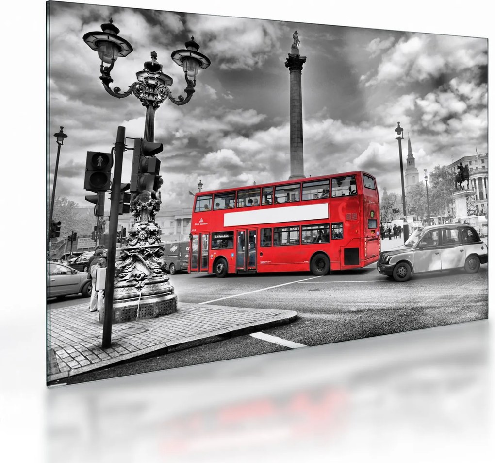 Tablou pe sticlă - Trafalgar Square (70x50 cm)