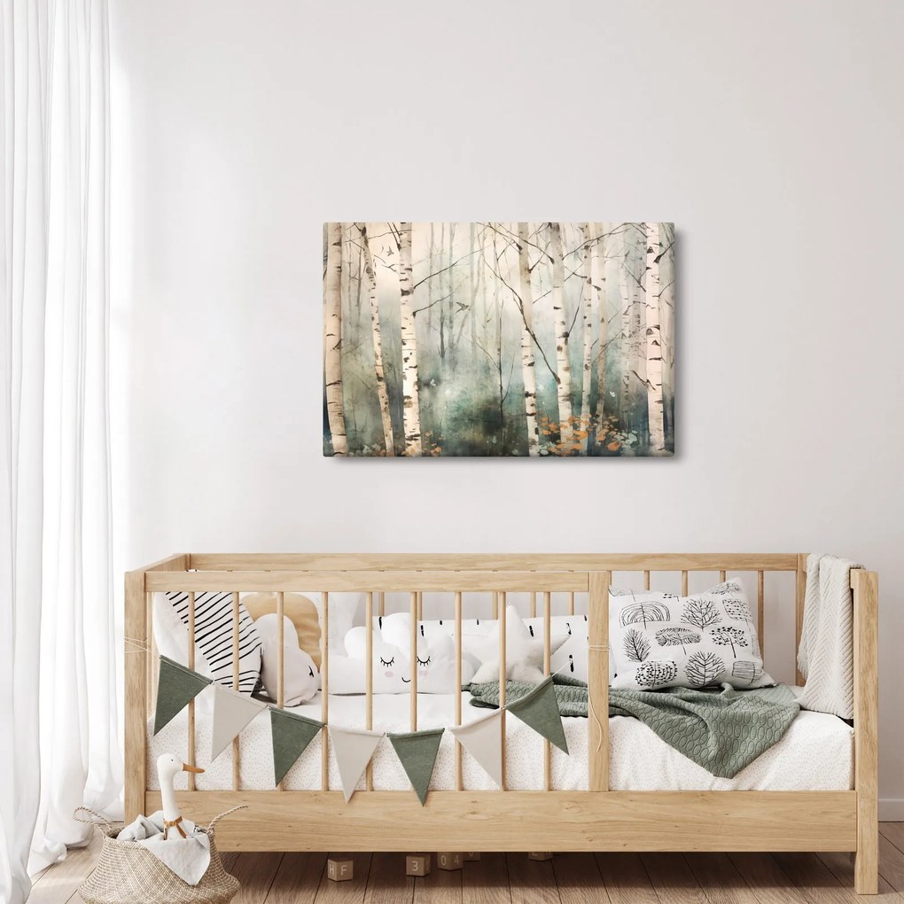 Tablou - Desenarea unui model de pădure (90x60 cm)