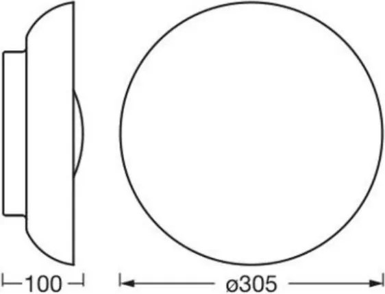 Osram - Plafonieră ORBIS MILAN, 2x E27, 10 W, 230 V, Ø 30,5 cm, maro
