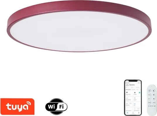 Brilagi-LED Corp de iluminat dimabil SMART pentru piscină LED/100W/230V 80 cm Wi-Fi Tuya+telecomandă burgundiu